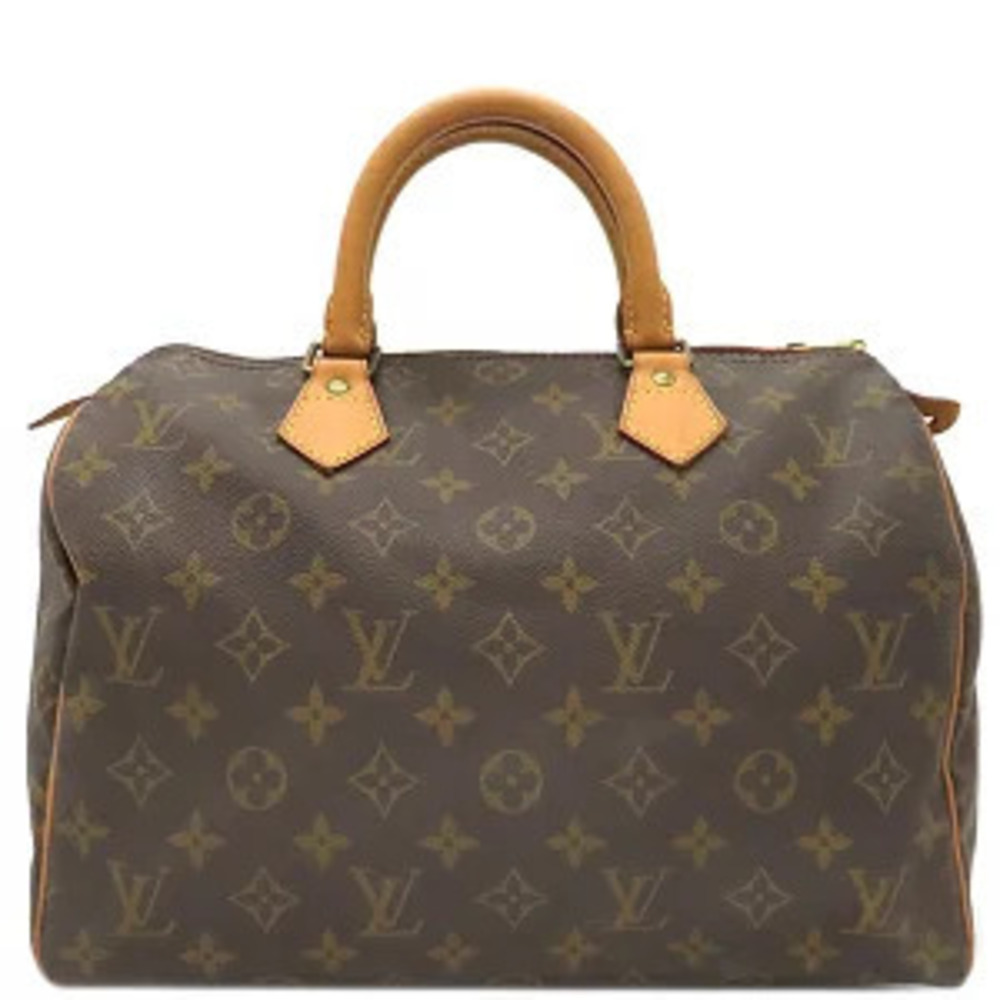 Louis Vuitton Speedy handbag Monogram canvas brown Boston bag